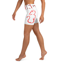 Load image into Gallery viewer, Slugg&#39;n wht and red w logo Yoga Shorts
